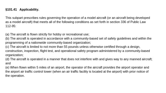 Implicaitons of FAA Reauthorization Act on Hobby Flying and 400 ft rule