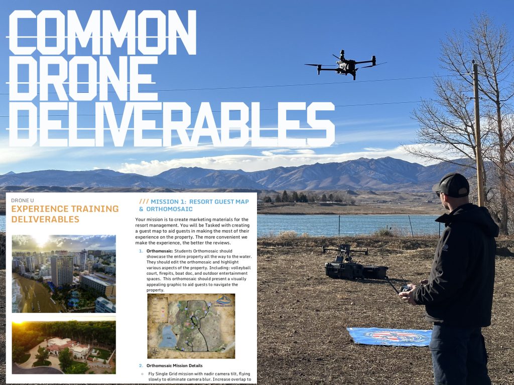 Common Drone Deliverables of Professional Drone Operators