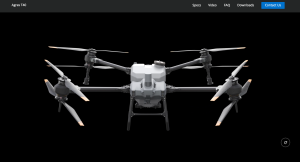 dji agrus t40 drone screenshot of DJI.com website 
