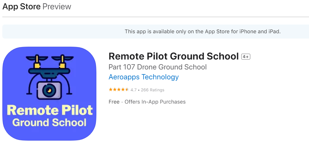 Remote Pilot Ground app