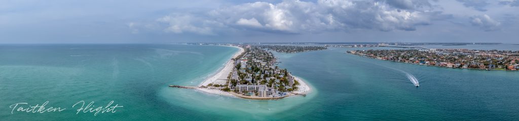 st pete beach aerial pano