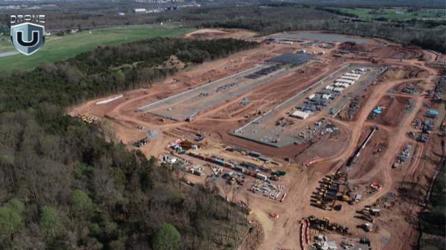 Construction Drone Technology in action