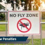 Drone law enforcement illustration showing drone regulation and FAA penalties