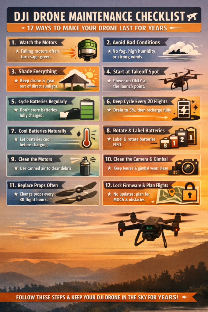 How to Extend the Life of Your DJI Drone Checklist by Drone U