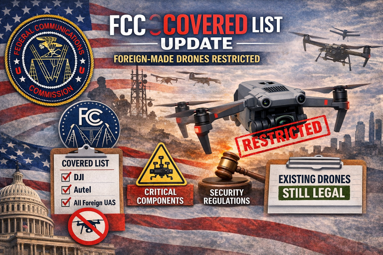 Drone Ban Explained: FCC Covered List What the Law Actually Does.