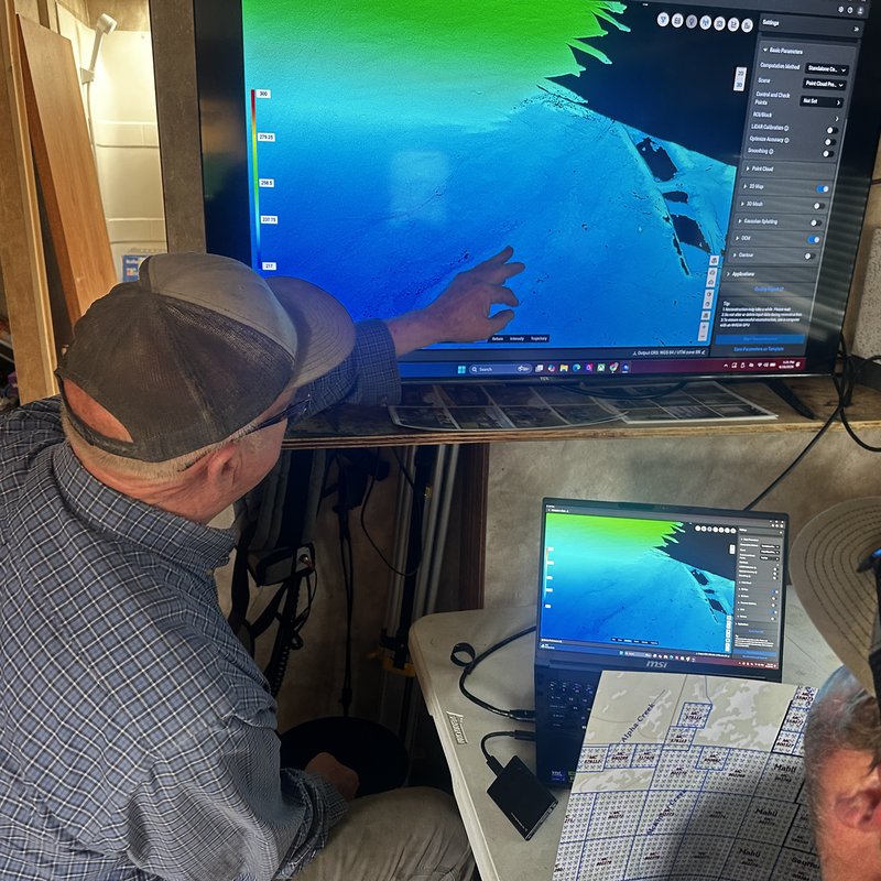 Best drone lidar point cloud review in field office after L3 flight