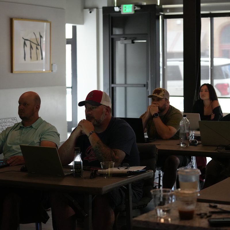 Part 107 test changes prep: students in a Drone U classroom training session